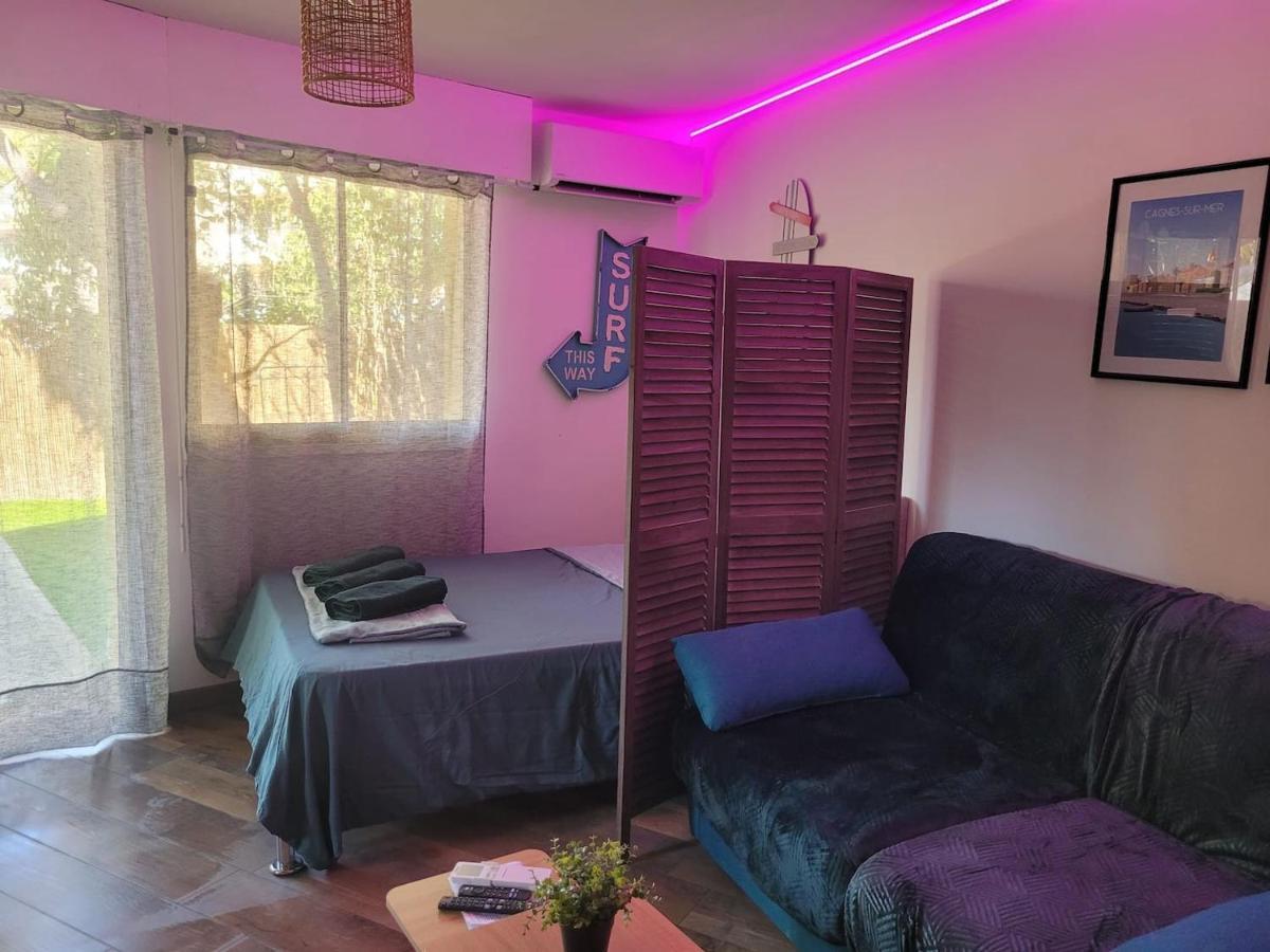Parking privé + Jardin + Clim proche Plage&Resto Cagnes-sur-Mer Esterno foto